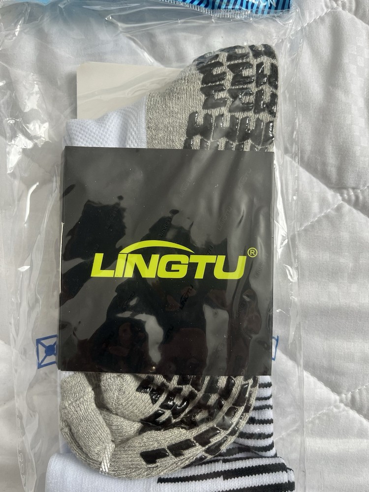 Soccer Knee High Grip Socks (White)