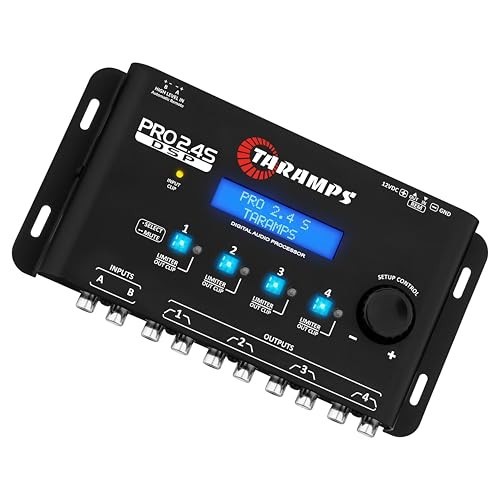 Digital Signal Processor DSP Crossover 15-Band EQ Equalizer 2-Channel In 4-Chann