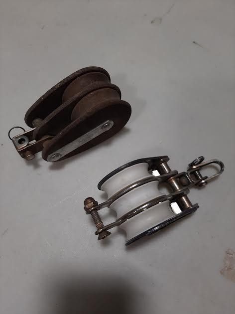 Marine / boat pulleys (2) Schaefer & Main