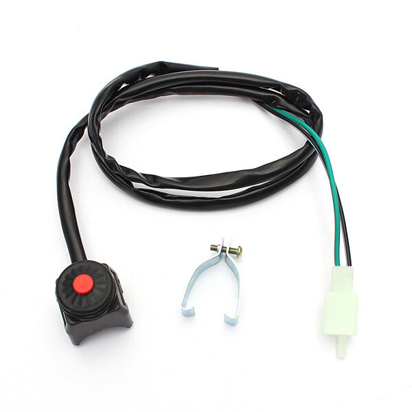 Motorcycle Kill Switch Start/Horn Pushbutton Universal Quad Moped ATV Handlebars
