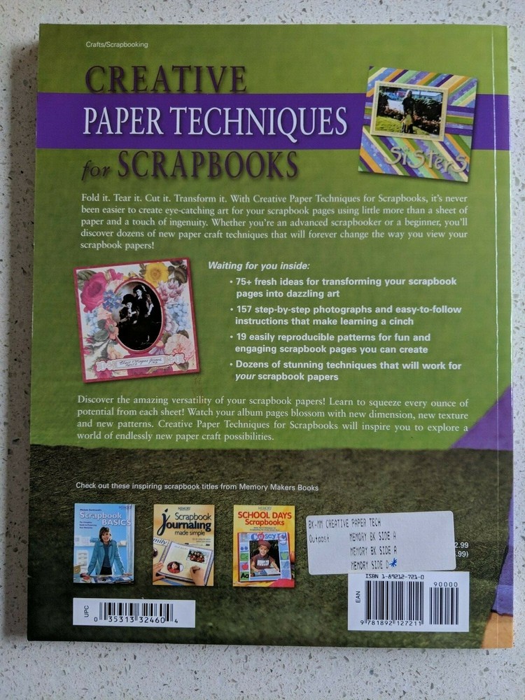 Creative Paper Techniques for Scrapbooks From Memory Makers NEW