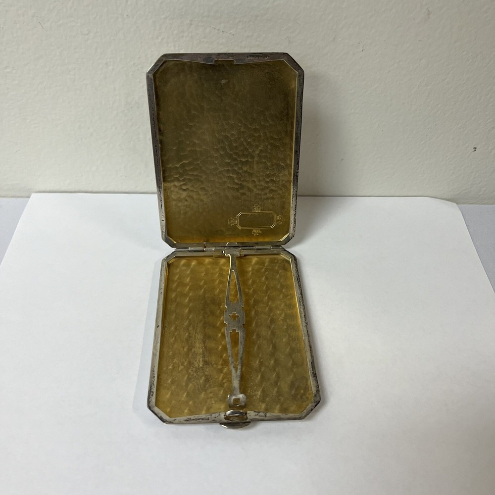Vintage Sterling Silver 119 grams Cigarette Case Monogram "SE"