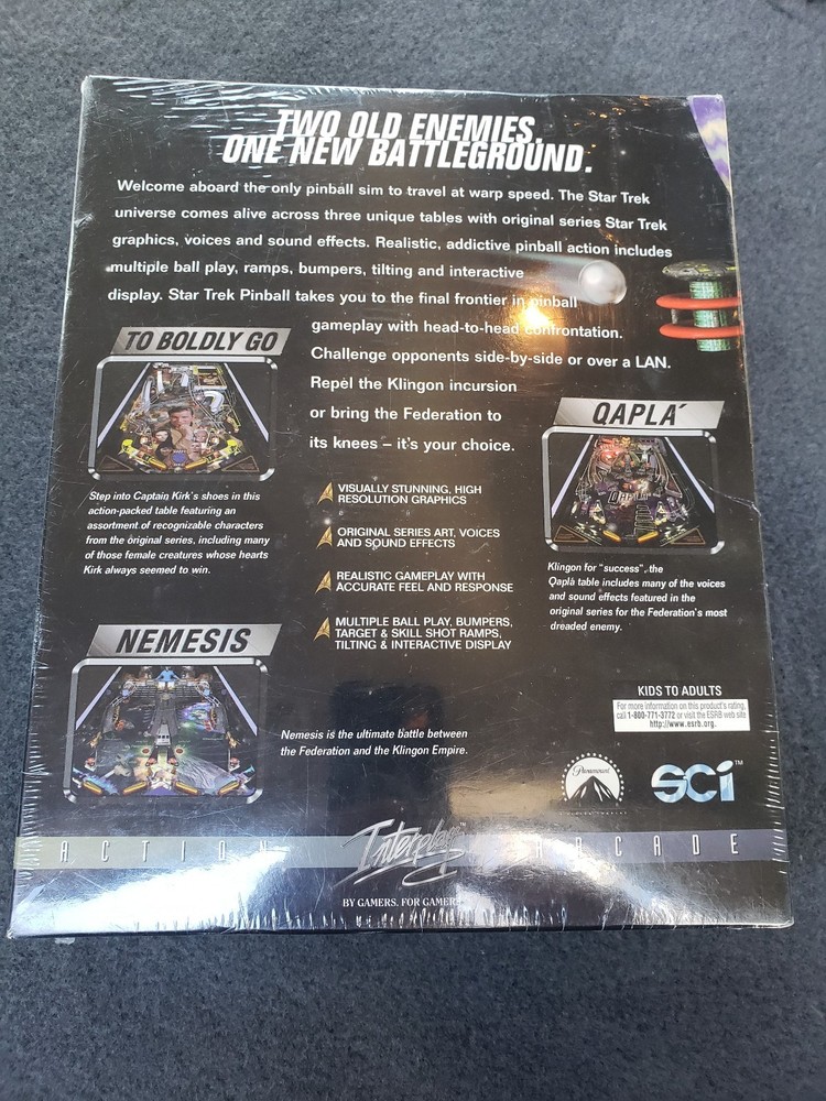 Vintage STAR TREK Pinball by INTERPLAY PC