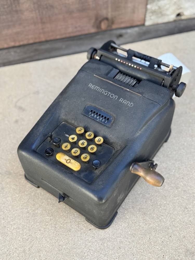 Remington Rand Adding Machine 1940s Vintage Bookkeeping