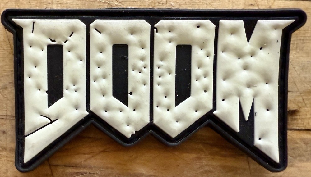 “Doom” Logo Patch Black & White Variant