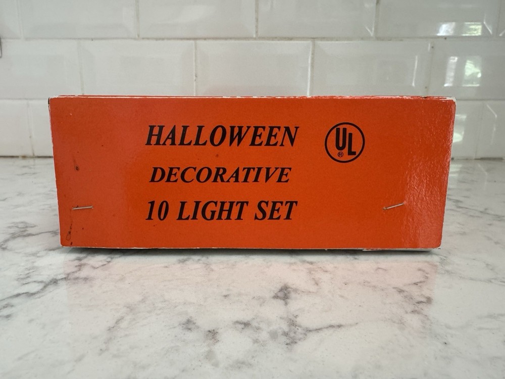 Halloween 10 Light Set Jack-O-Lanterns. Tested