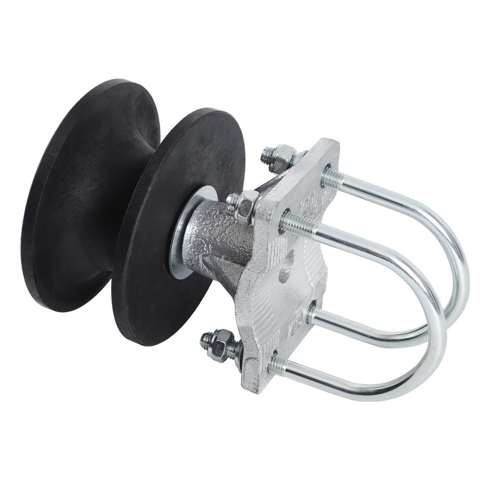 (2 Pack) 4" Round Post x 2 1/2" Round Gate Frame Premium Nylon Cantilever Roller