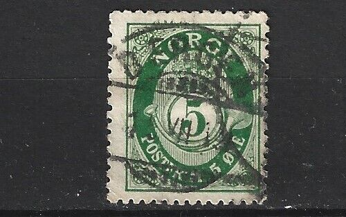 1910 NORWAY Posthorn 5 øre, NK 99