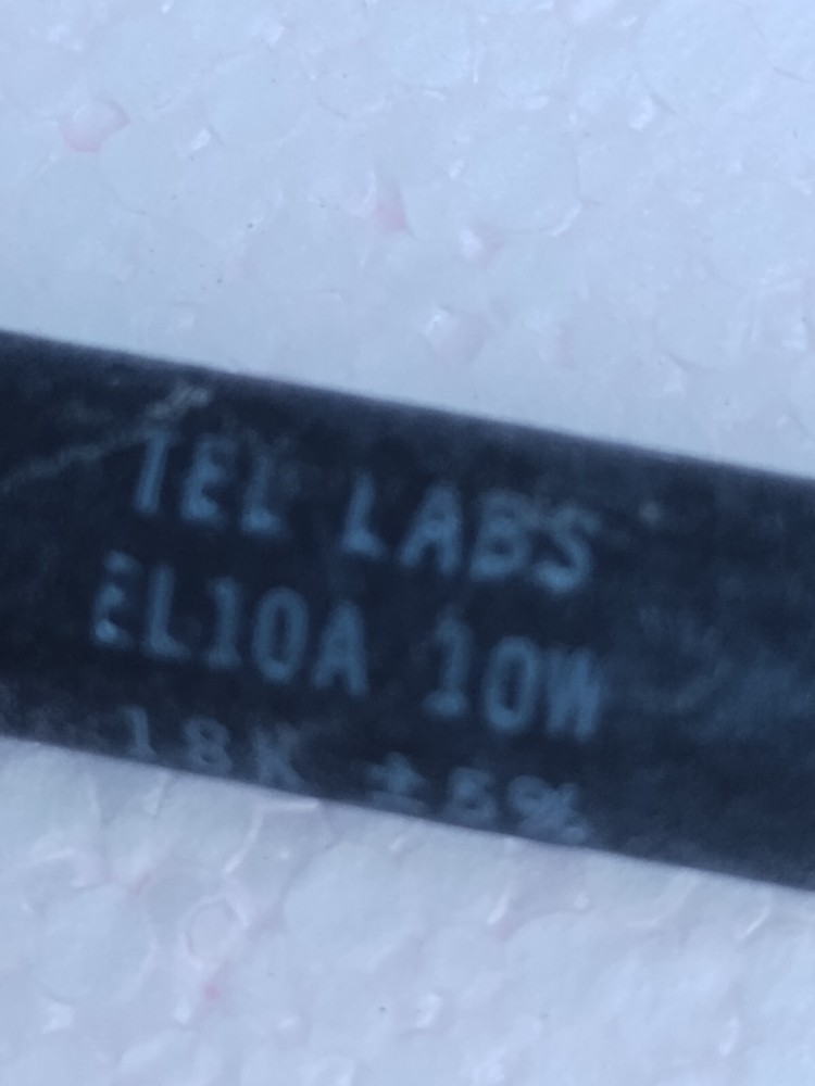 18k ohm 10 watt resistor Tel Labs Wire Wound (5) Quantity