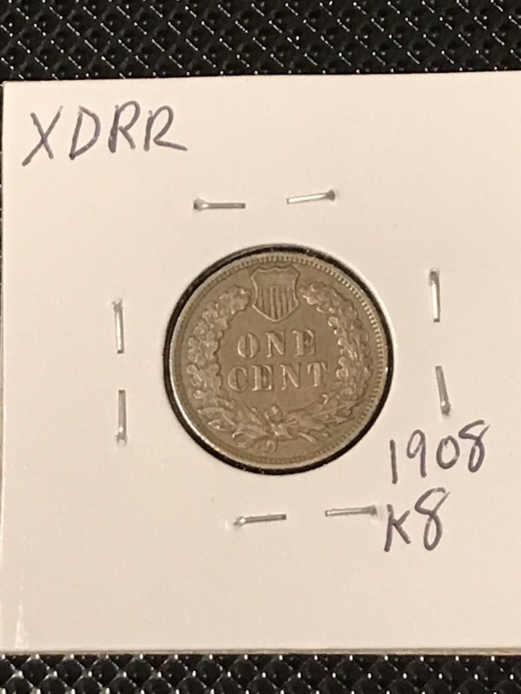 1908 Indian Head Cent XF 2 Diamonds