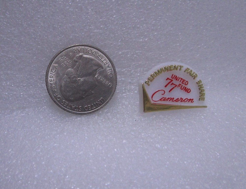 United 77 Fund Cameron Permanent Fair Share Plastic Pin