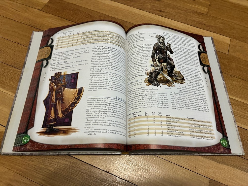 Dungeons & Dragons 3.5 Expanded Psionics Handbook HC D20
