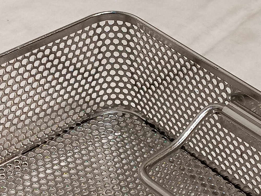 3 Round 7.25" Universal Metal Filter Retention Plates & Sterilization Container