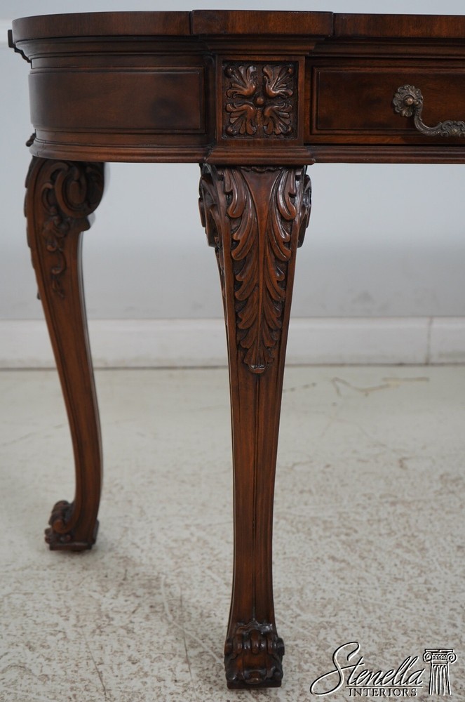 L67384: KARGES Georgian Style Walnut Console Table Sideboard