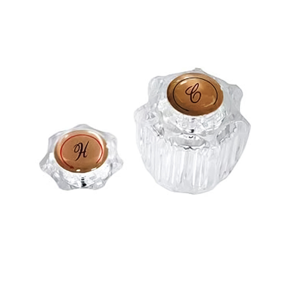 Danco Delex Crystal Handle with Hot/Cold Buttons 46472