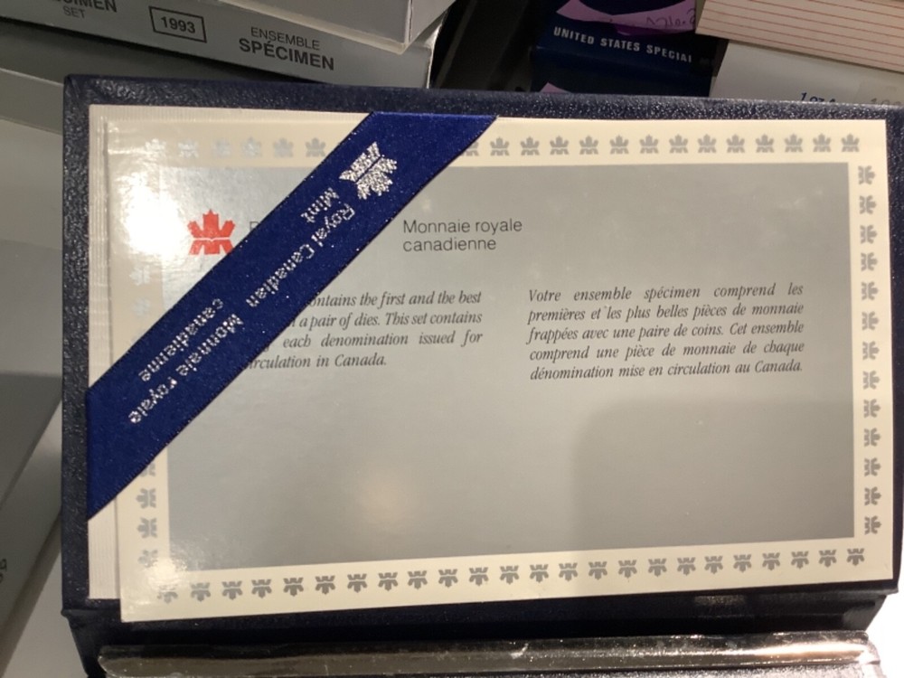1989 CANADA SPECIMEN SET Uncirculated with COA A26.39
