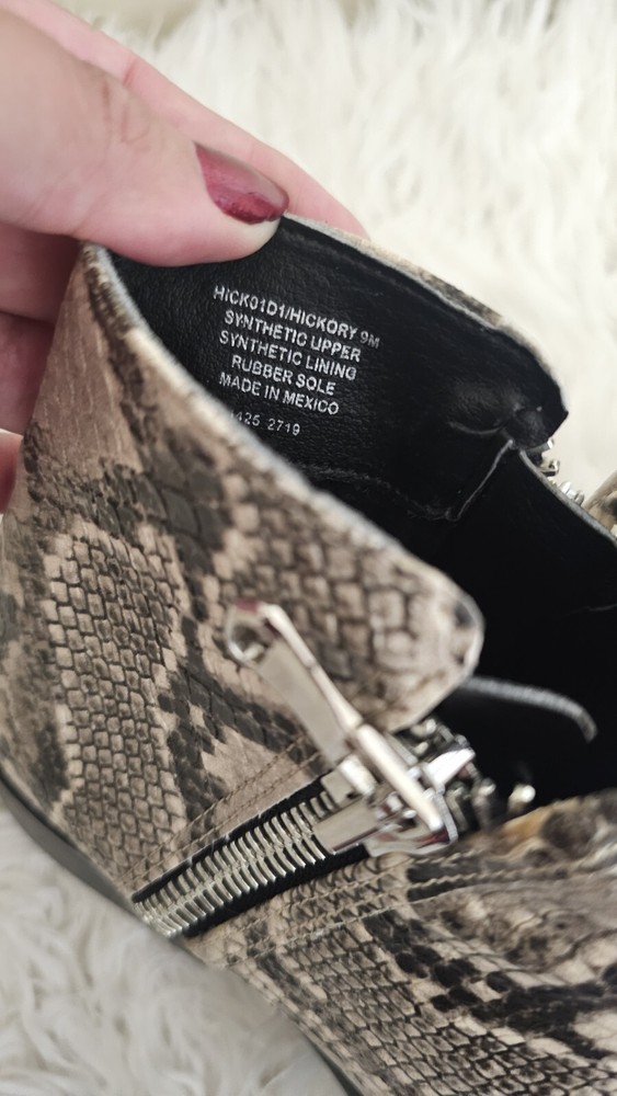 STEVEN by Steve Madden Snake Pattern Boots
