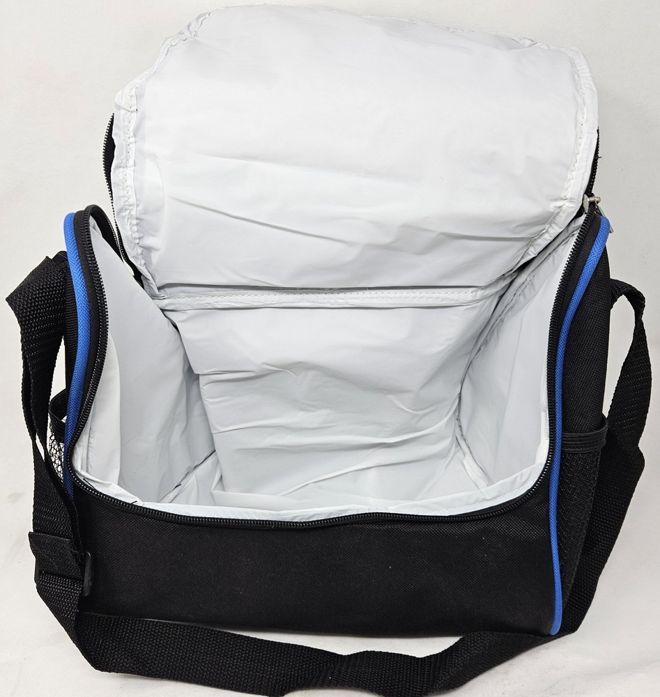 Skillcraft 13042 Triangular Lunch Bag Blue w/ Shoulder Strap