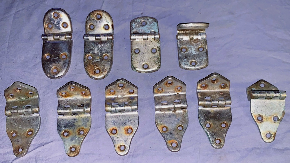 Nice Lot  10  Antique  Ice Box  Hinges