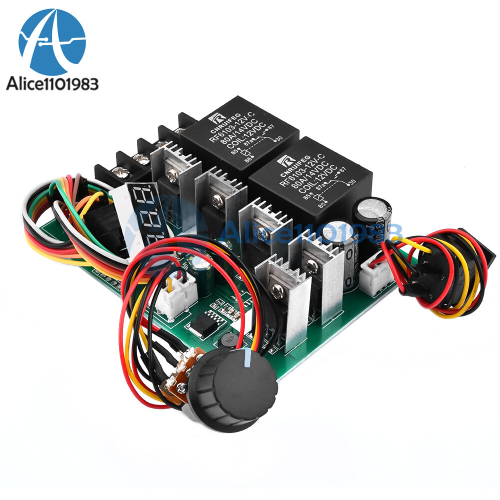 DC 10-55V 40A PWM Speed Regulator Function DC Brush Motor Controller Switch Kit