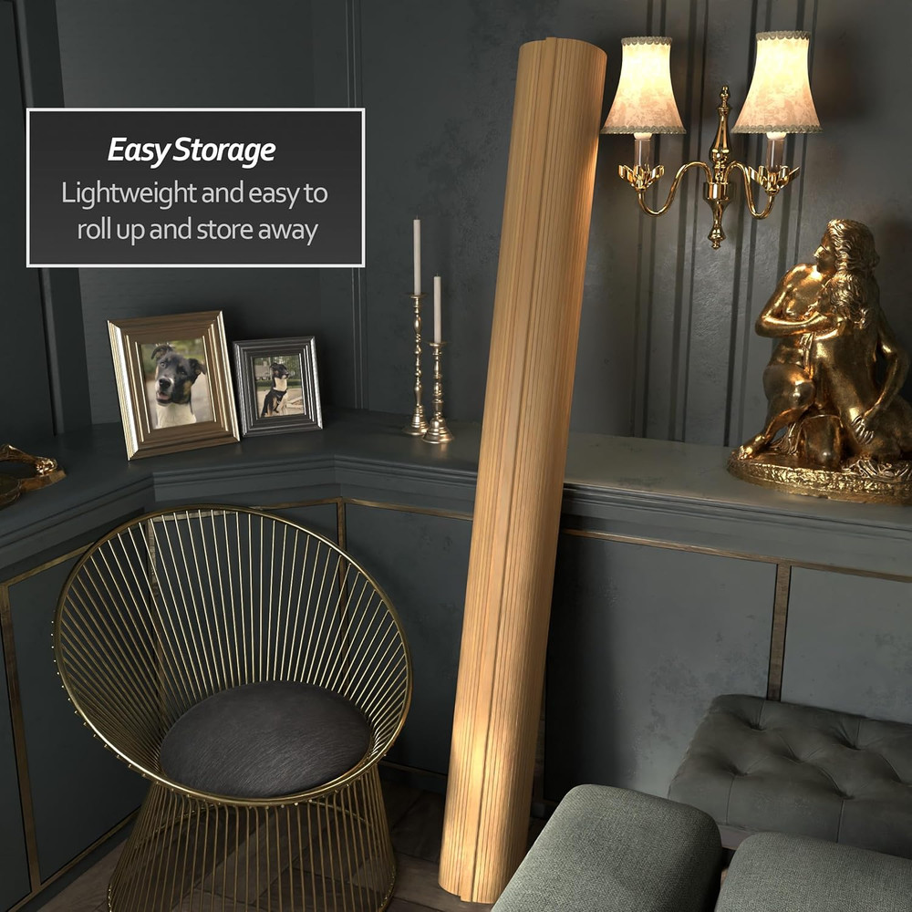 BF-75-HON Room Divider, 6 Foot, Honey