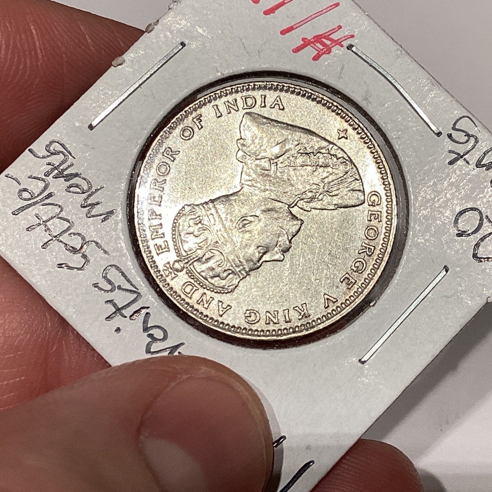 Straits Settlements 1919 20 Cents AU+