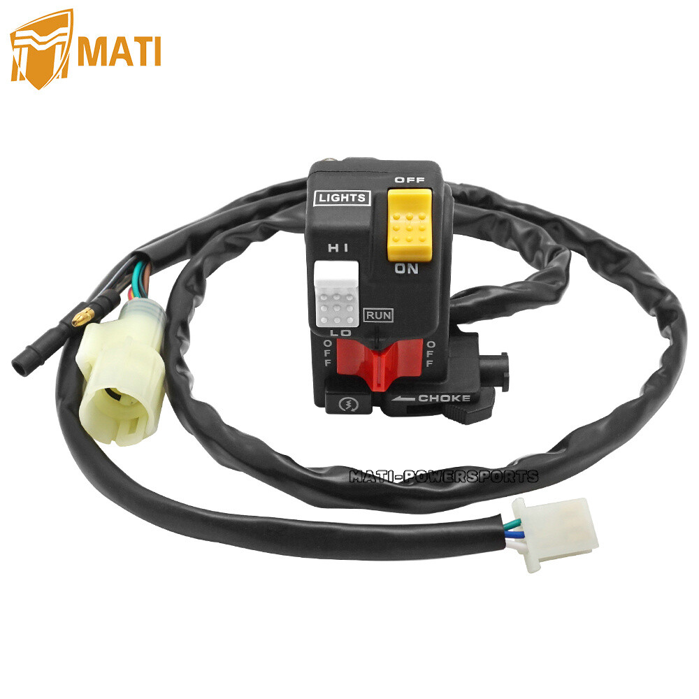Left Handlebar Control Switch Start Stop Headlight for Honda TRX350D 1987-1989