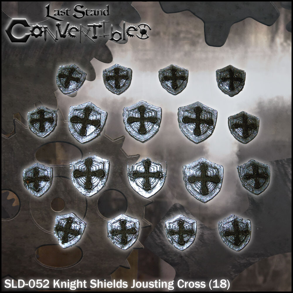 LAST STAND CONVERTIBLES BITS SHIELDS - KNIGHT SHIELDS JOUSTING CROSS (18)