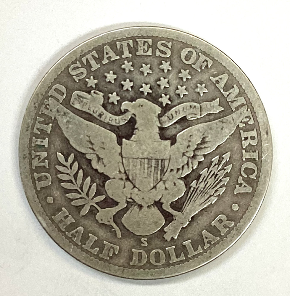 1915-S Barber Half Dollar
