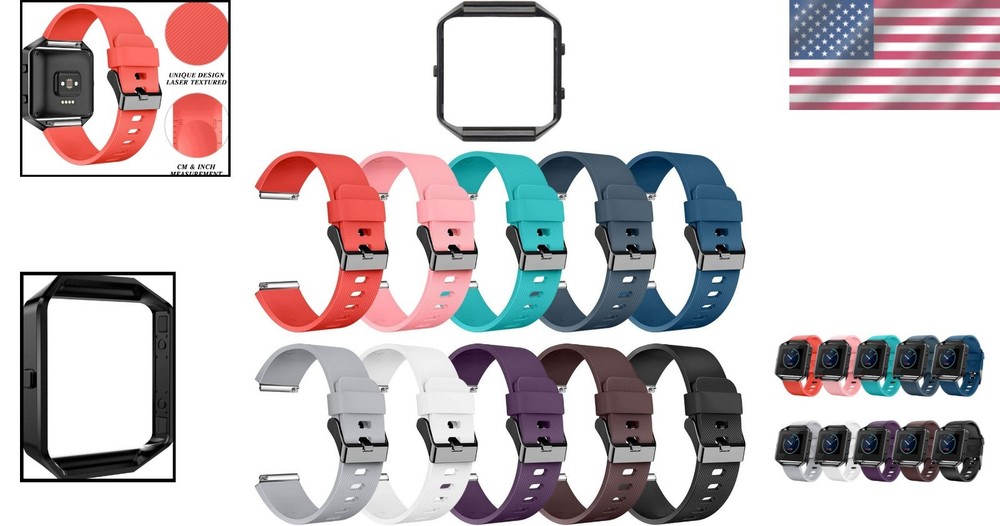 Blaze Sport Silicone Bands 10Pack + Frame