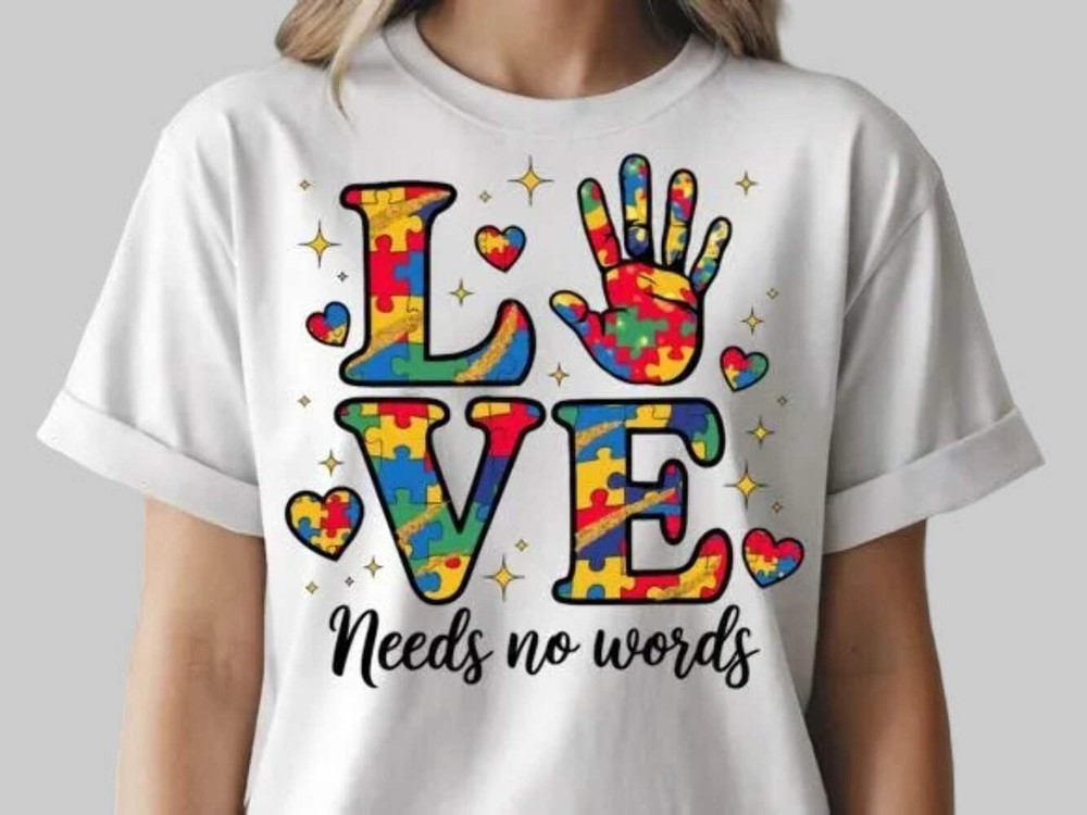 Love Needs No Words Autism T-shirt