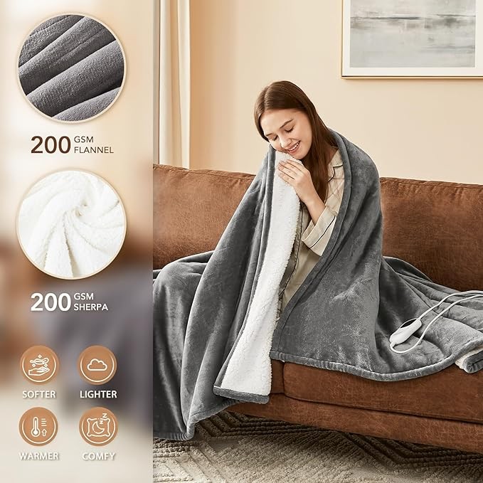Electric Heated Throw Blanket