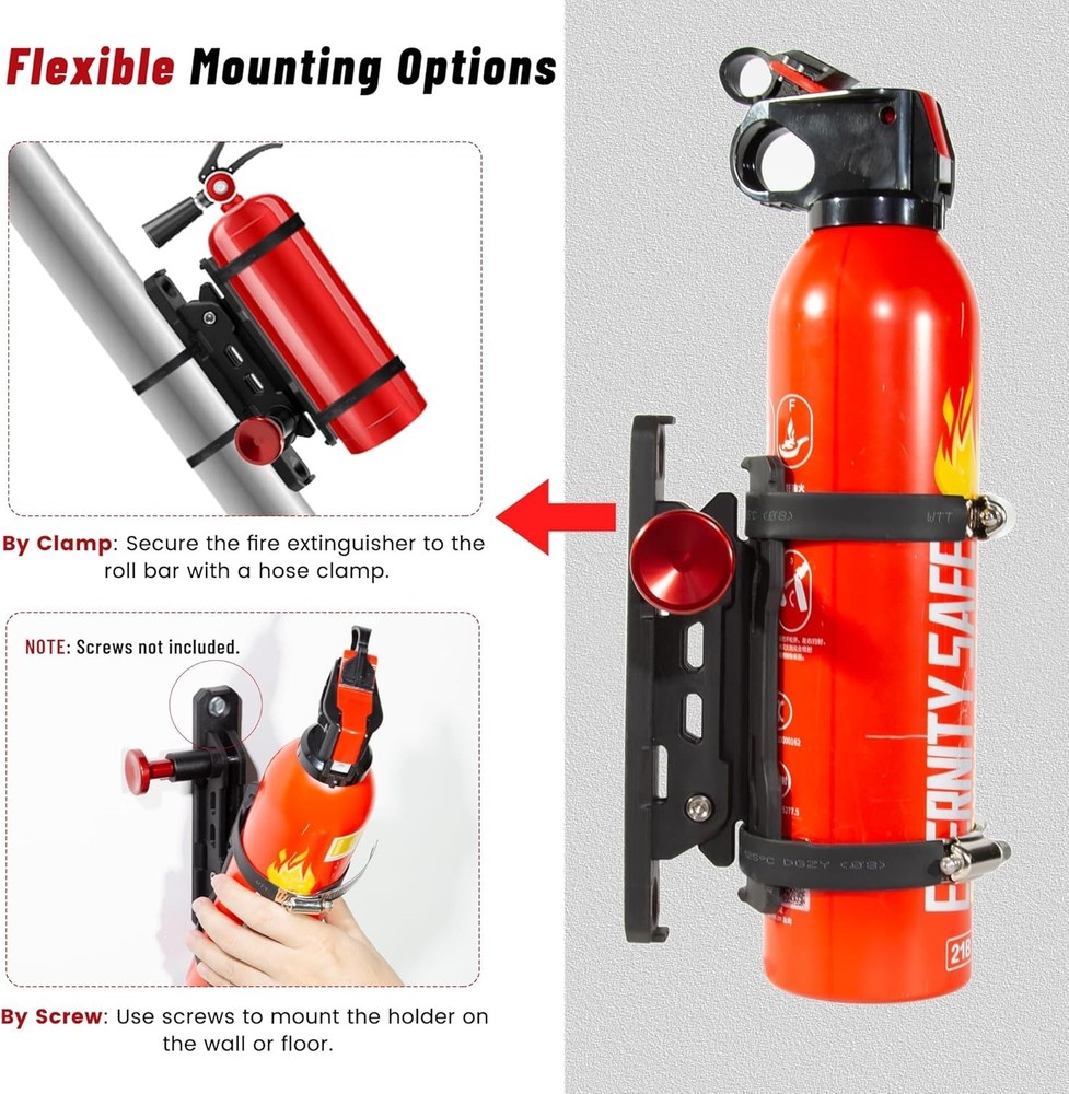 UTV Fire Extinguisher with Mount Kits- Quick Release Roll Bar Fire Extinguisher