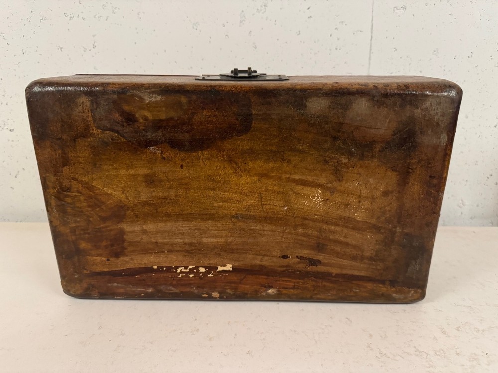 Vintage Possibly Antique Chinese Wood Rectangular Box