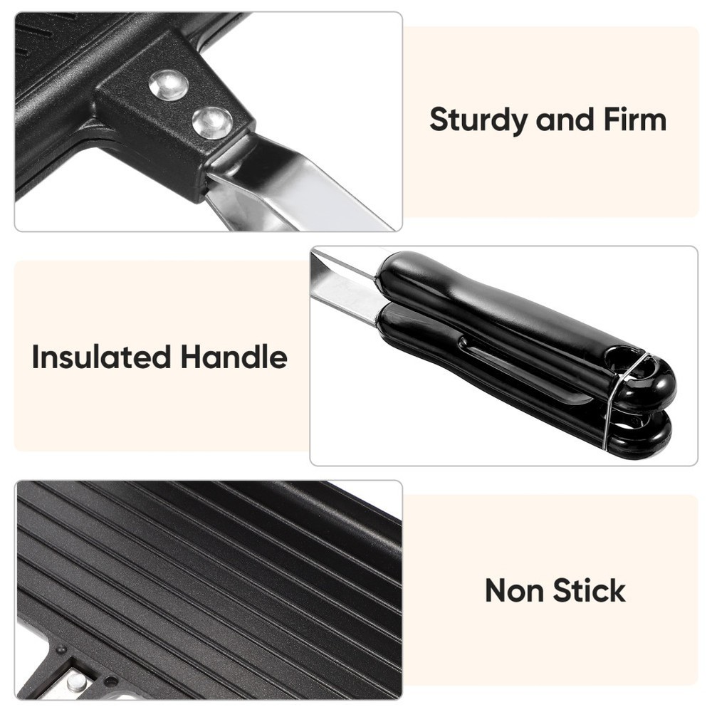 Double-sided Bakeware Baking Plate Sandwich Baking Mold Pan Kitchen Cookware