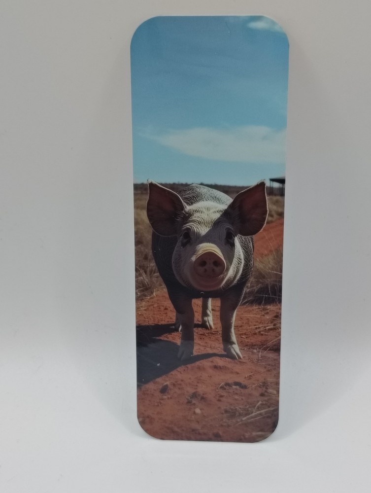 Country Path Pig Bookmark