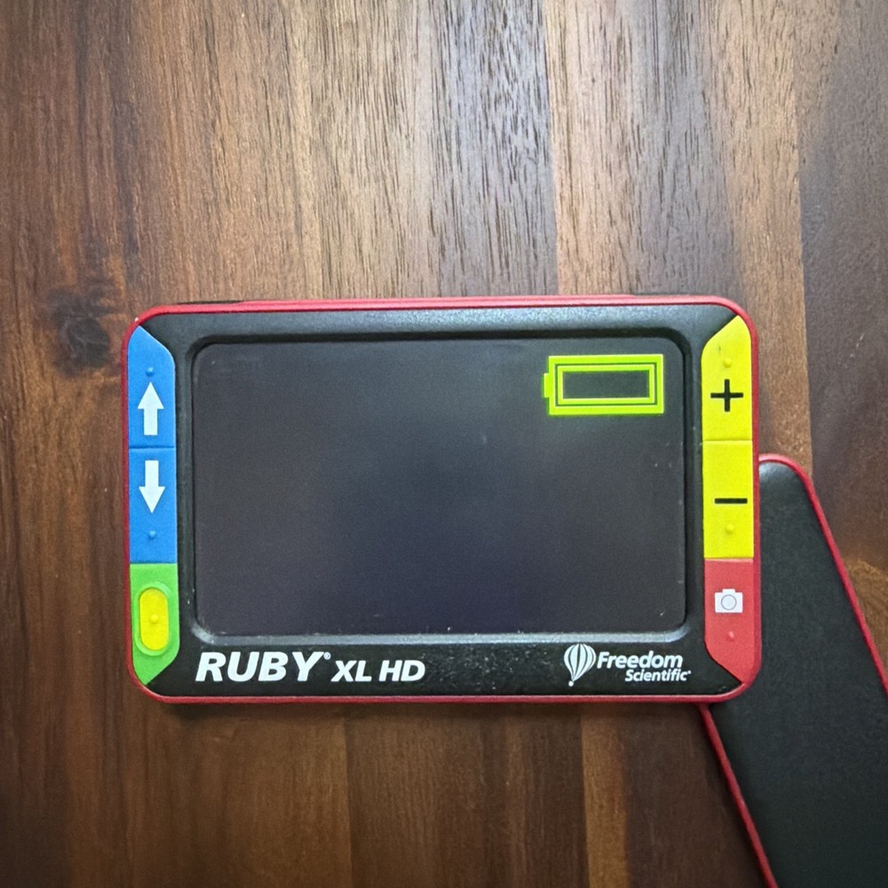 Ruby XL HD Handheld Video Magnifier By Freedom Scientific with AC