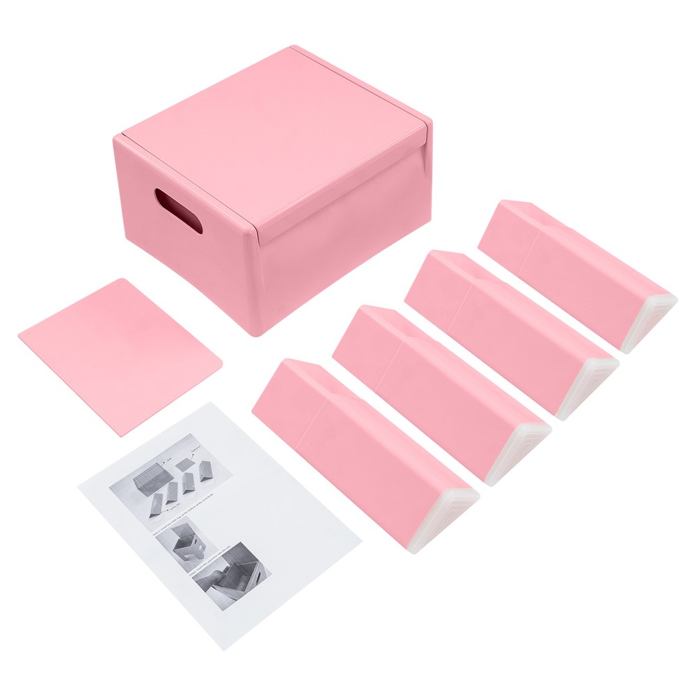 38*32*40cm ABS Side Table，Storage Stool，Multifunctional End Table，Pink Low Stool