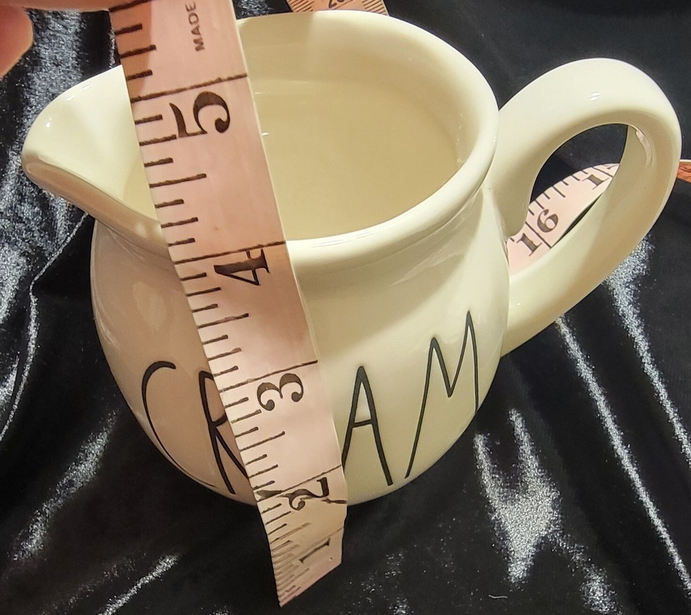 Rae Dunn Artisan Collection Creamer - White, Black
