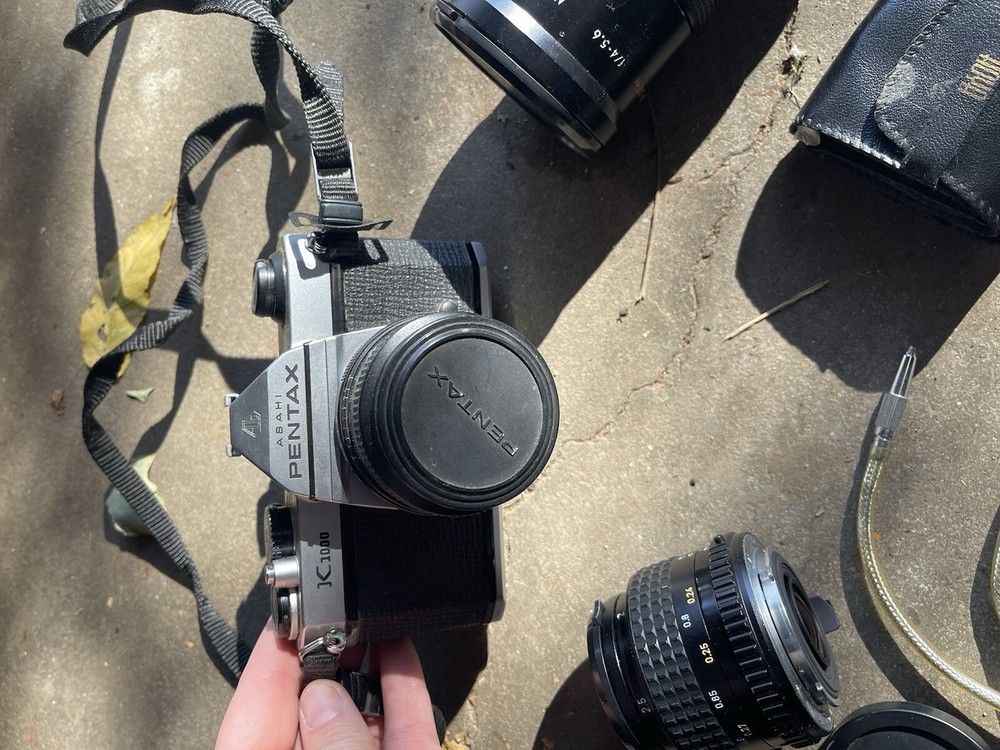 Pentax K1000 With Extra Lenses