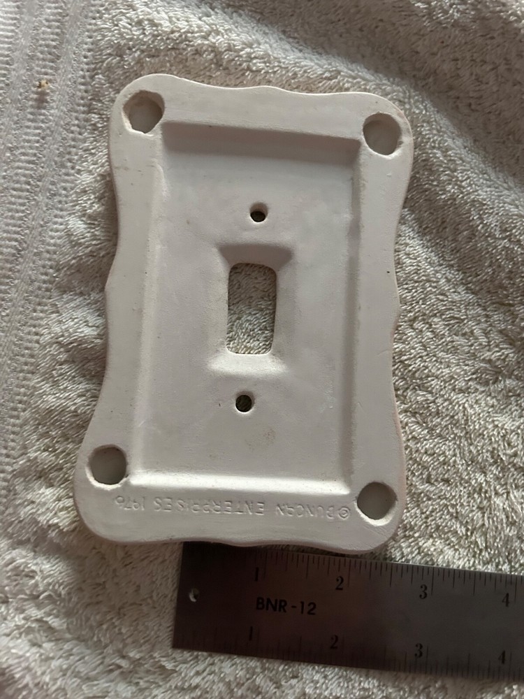 Vintage Electrical Wall Cover Light Switch Flowers