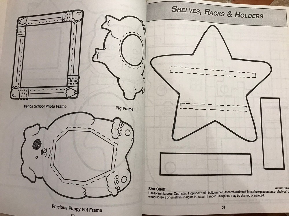 347 Woodworking Patterns 1992 Paperback Book