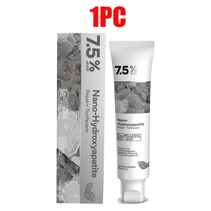 7.5% Hydroxyapatite Toothpaste Remove Yellow Tooth Stains For Sensitive Teeth