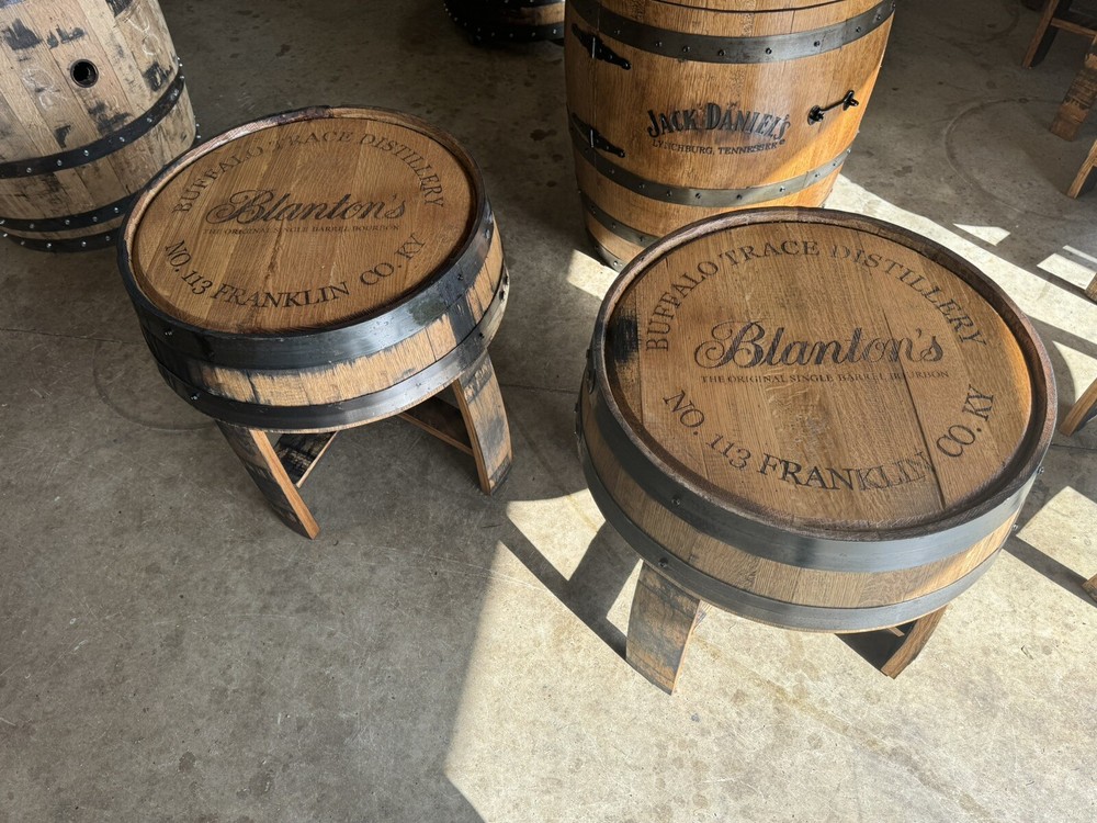 Blanton’s Bourbon Barrel Side Tables