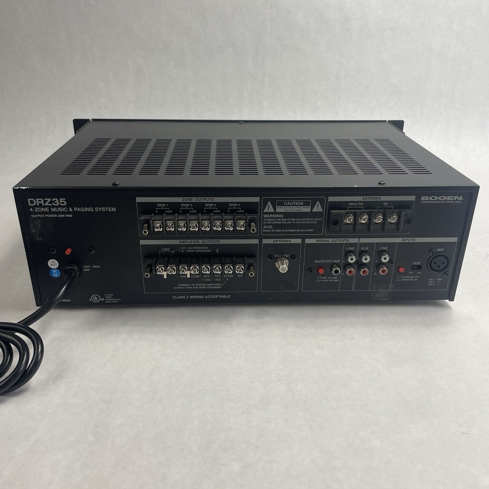 Bogen DRZ35-4 Zone Music & Paging System