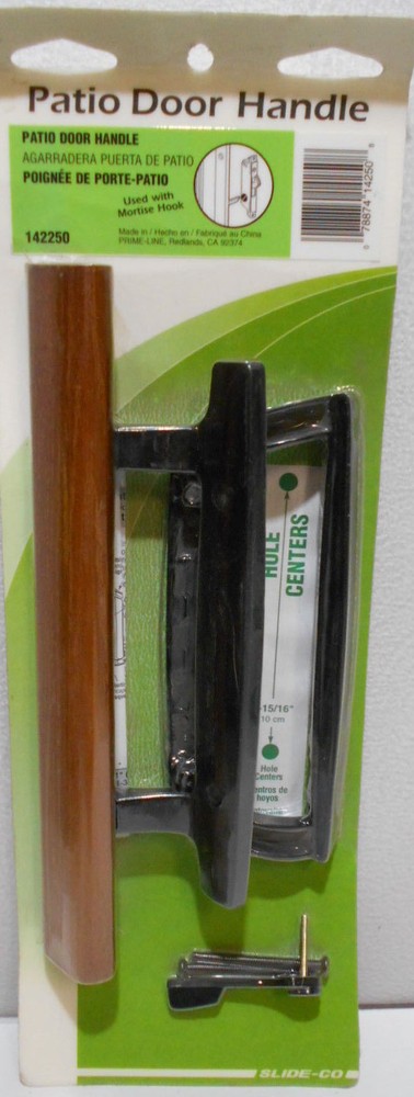 Slide-Co 142250 Black Sliding Patio Door Handle Set