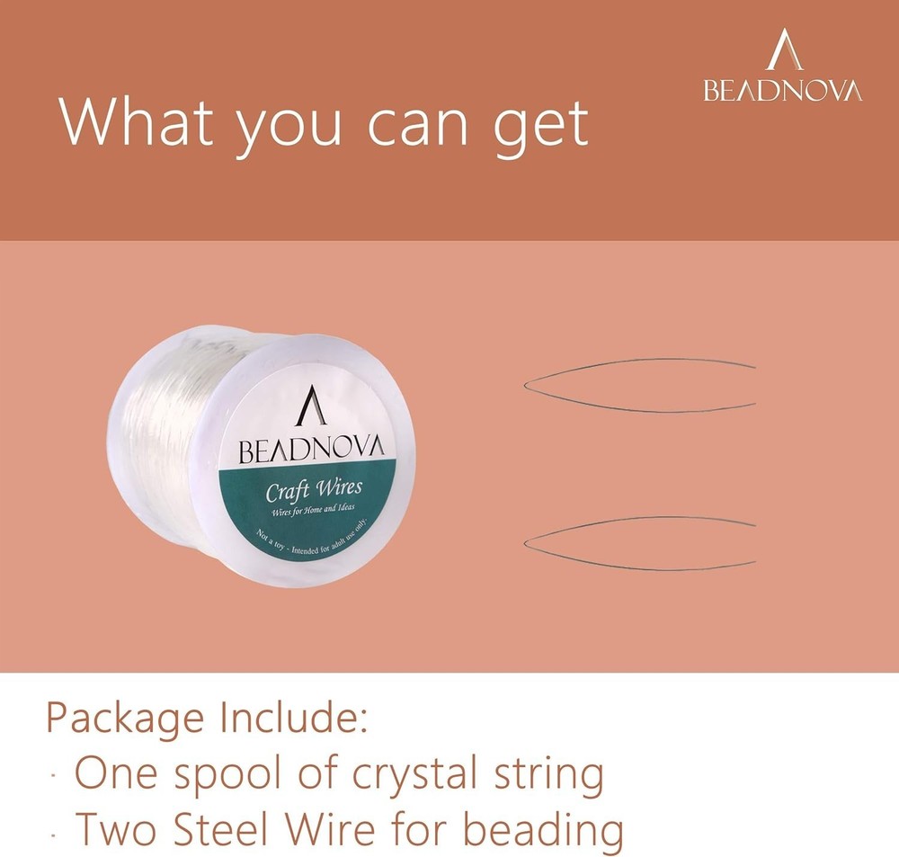 100m Clear Stretch String Elastic Thread 0.8mm - Ideal for DIY Jewelry Crafting