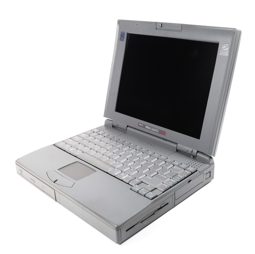 Vintage Retro NEC Versa 2435CD Laptop Intel Pentium Powers On!