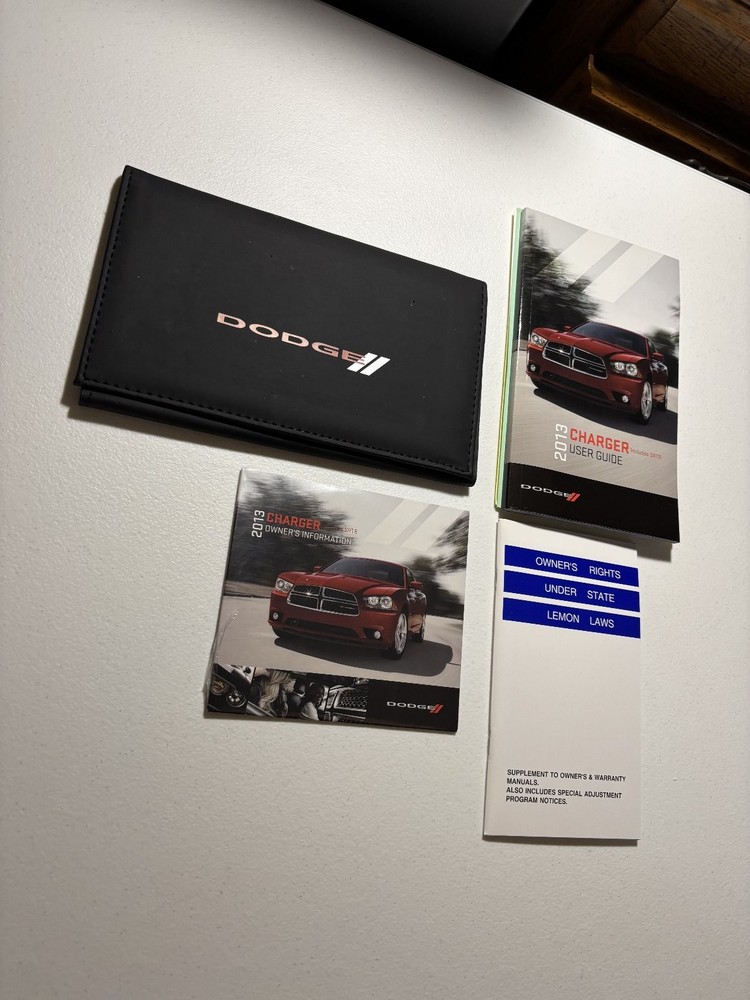2013 Dodge Charger User's Guide OEM Set