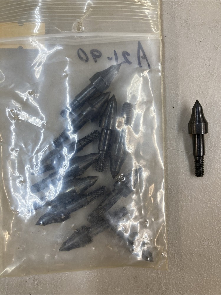 90 Grain 21/64" .328 Diameter Practice Point Arrow Tips Field Points 12 Pack